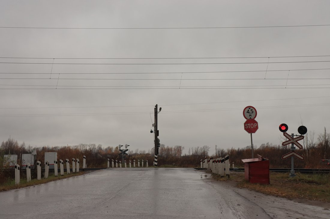 Железнодорожный переезд закрыли в Вологодском округе